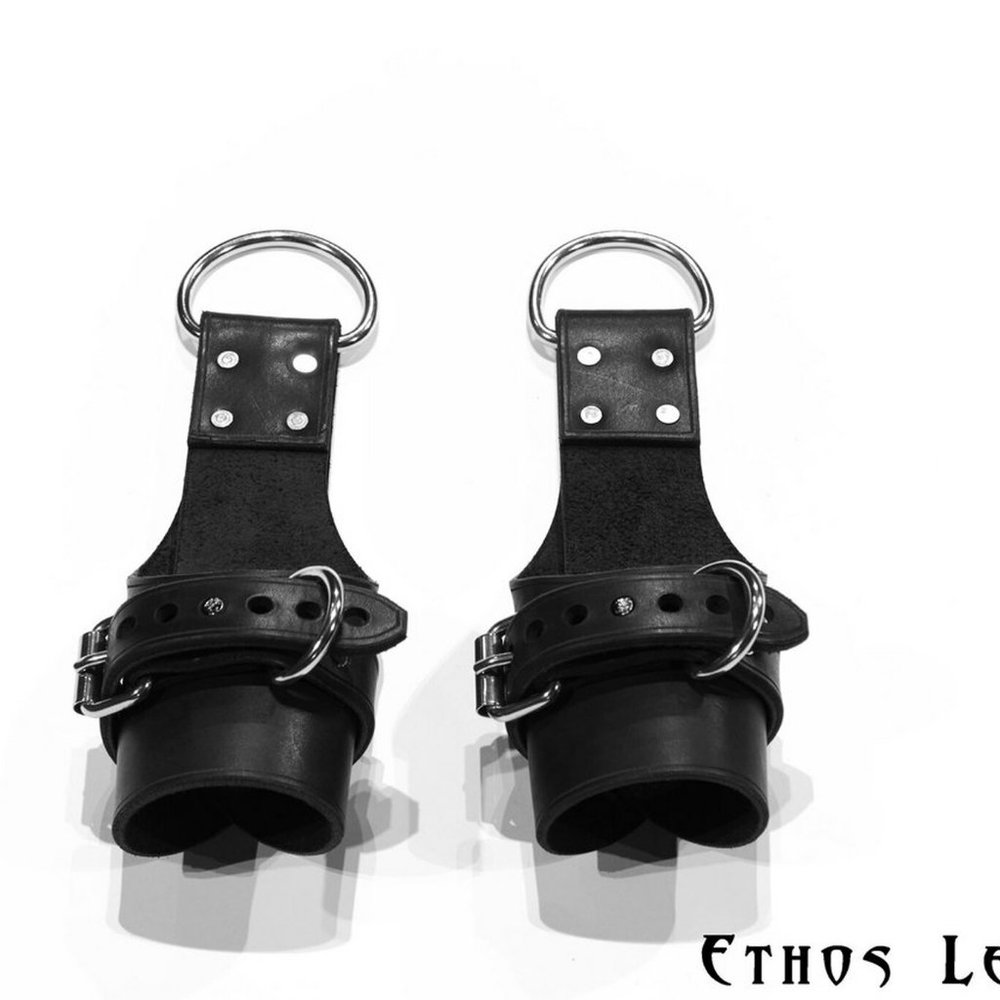 Leather suspension cuffs by Ethos Leather